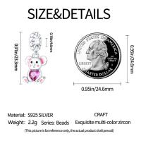 Munchkin-Colgante de Plata de Ley 925 para mujer, pulsera con cuentas de color rosa, serie Sweetheart, novedad de 2024 - details 2