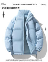 Chaqueta de pan con cuello alto para hombre, camiseta de algodón gruesa y cálida, informal, multicolor, mismo estilo, invierno - details 0