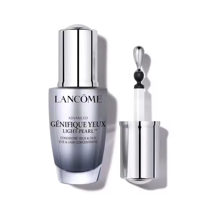 Lancôme Advanced Génifique Light Pearl Eye Serum - Para bolsas debajo de los ojos, hinchazón y líneas finas - Con prebiótico Bifidus y cafeína - 0.67 Fl Oz - 1