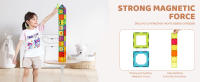 SucceBuy Azulejos magnéticos, 181 piezas para niños, juego de construcción con varias piezas, juguetes STEM para mayores de 5 años - details 1