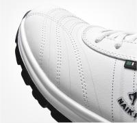 Zapato de deporte para hombre, Zapatillas de deporte para correr, de cuero, informales, color Blanco y negro - details 3