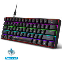 Teclado Mecánico RGB con Retroiluminación 68 Teclas, Intercambiable, Azul, Para PC, Laptop, Oficina - details 11