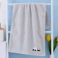 Toalla facial de algodón con bordado de Panda para adultos, toallas de ducha de mano pura absorbente, limpieza de cabello, baño, hogar y Hotel - details 8