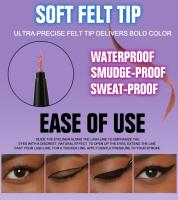 HANDAIYAN lápiz de ojos nacarado, delineador de ojos líquido metálico extremadamente fino, eyeliner waterproof, resistente al agua y duradero, sin manchas de Maquillaje Mujer lapiz de ojos - details 5