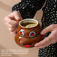 Taza de cerámica para caca de broma traviesa con cuchara, taza multiusos para beber agua para mujeres y hombres - details 4