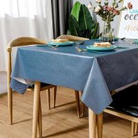 Mantel grueso de plástico PVC, rejilla rectangular, impreso, impermeable, resistente al aceite, adecuado para el hogar, cocina, mesa de comedor, - details 22