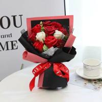 Regalos 11 flores ramo de rosas jabón flor regalo embalaje mano jabón flor decoración Artificial flor falsa decoración de boda - details 5