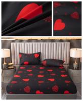 Juego de Ropa de Cama de Poliéster 100% Tamaño Rey Funda de Almohada de Ajuste 3pcs Diseño Impreso - details 7