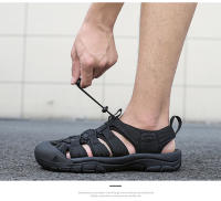 Sandalias Casuales de Cuero de Vaca de Gran Tamaño Zapatos de Playa para Hombres y Mujeres - details 33