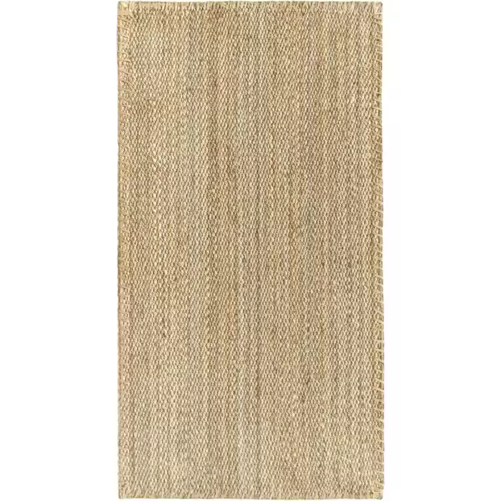 Alfombra de Yute Natural Suave, Tejida a Mano, Perfecta para Sala de Estar, Comedor, Dormitorio - 1
