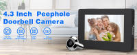 Cámara de Puerta Elecpow de 4.3 Pulgadas con Peephole Viewer 120° LCD 100W Pixels Inteligente para Exteriores Monitor de Huella Digital - details 0