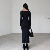 -vestido largo usado de color liso, nuevo, para mujer. - details 4