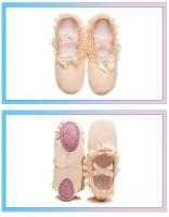Zapatos planos de yoga para uso diario de ballet de lona de baile suave para niñas - details 2