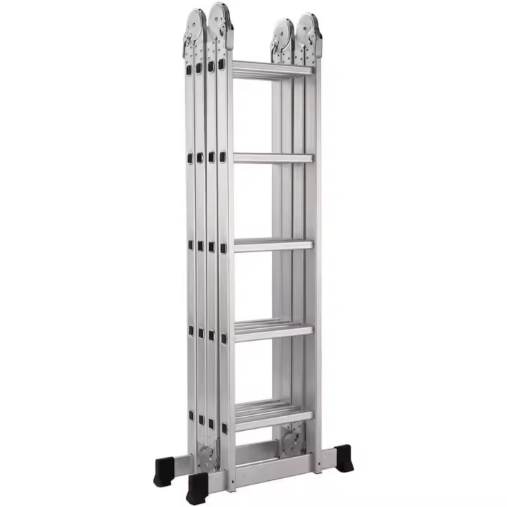 Escalera Articulada Plegable Multifunción Aluminio 4x5 Escalones 5,82m - 1