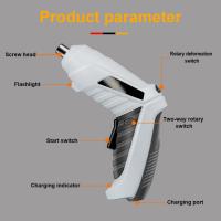 Mini Taladro Eléctrico sin Cable con Batería de 1300mAh Herramienta de Poder con Luz LED Recargable con Tornillo de Acero - details 10