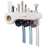 Soporte para cepillos de dientes de pared guardado para 3 cepillos - details 0