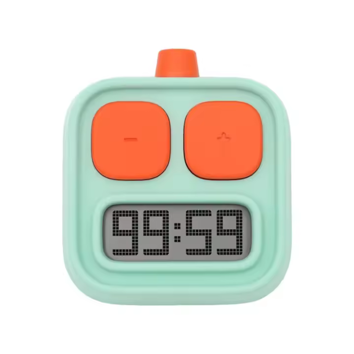 Cocina con temporizador y cuenta regresiva para niños Reloj despertador para estudio, accesorios creativos para hornear, Gadgets, Robot lindo - 1