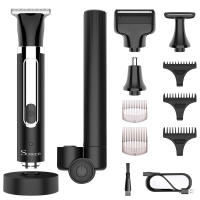 Cortadora de pelo profesional 4 en 1, maquinilla de afeitar eléctrica, resistente al agua, máquina de corte de pelo para hombre, carga usb - details 9
