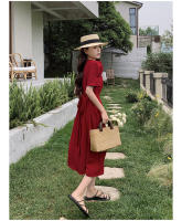 Vestido Elegante de Tencel Chiffon para Mujer Primavera-Verano Ajuste Franco Largo Adelgazante - details 19