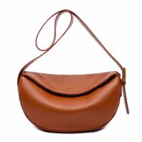 Bolso de hombro de piel auténtica para mujer, bandolera de piel de vaca con media luna, marca de lujo a la moda, 100% - details 20
