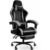 Silla Oficina con Reposapiés,Juego de Carreras con una Carga de 150 kg, Respaldo Ajustable Alto - details 2