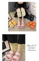 Zapatillas de suela suave para mujer, calzado fresco de 4cm de espesor para parejas al aire libre, Casa con sensación de pisar las heces, ins, Verano - details 20