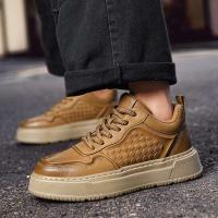 Nuevo 1 par de zapatos deportivos y casuales de temporada con diseño moderno, zapatos con alzas para hombre a bajo precio - details 4