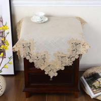 Mantel rectangular de tela americana de lino y algodón, estilo nórdico, estampado ENCE moderno, blanco - details 13