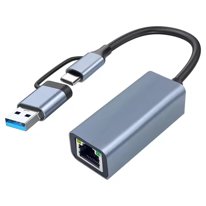 USB 3,0 al adaptador de Ethernet con USB C a la red atada con alambre del LAN 1000 Mbps del Gigabit RJ45, adaptador de red, para - 1