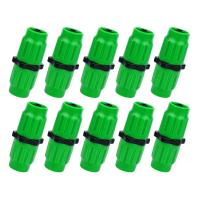 Kit de reparación de manguera de jardín extensible, conectores macho hembra de doble canal, bolsillos de manguera para manguera de jardín de 3, 4, 5 y 8 pulgadas, 10 unidades - details 0