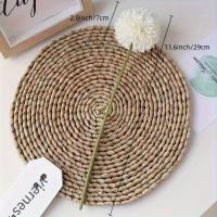 Ramo de Crisantemo Artificial 5 Piezas de Bolas Blancas Realista para Bodas, Fiestas, Decoración del Hogar u Oficina Regalo Sin Mantenimiento para Ocasiones Especiales - details 5