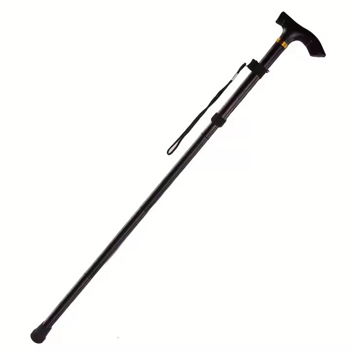 Bastón de Senderismo Ergonómico con Bloqueo de Palanca y Base Estable Ajustable, Plegable para Senderismo y Camping - 1