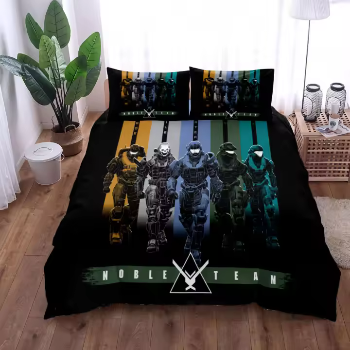 Funda de edredón Aliens Horrible Juego de funda nórdica King Queen Juego de ropa de cama doble tamaño individual - 1