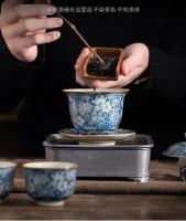 Taza Lao Tao Ni de gama alta individual con juego de té con tapa San Cai antiescaldado - details 4