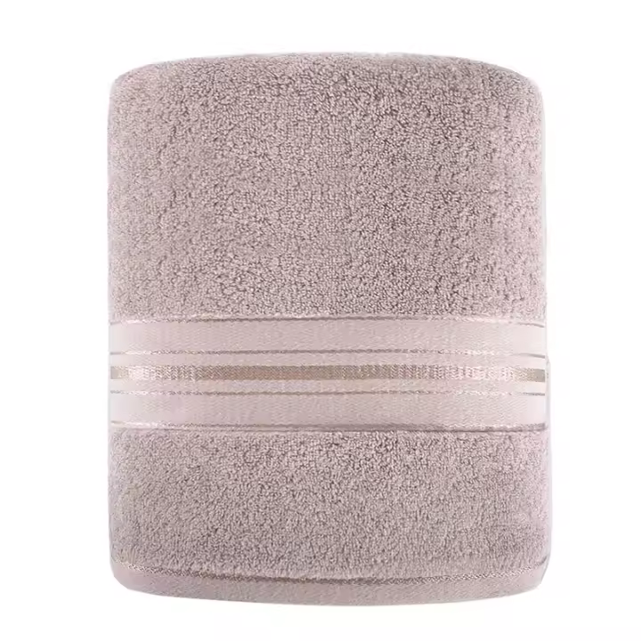 Toalla de baño absorbente para hombre y mujer, toalla suave de algodón egipcio para el hogar, color gris, aumenta el engrosamiento - 1