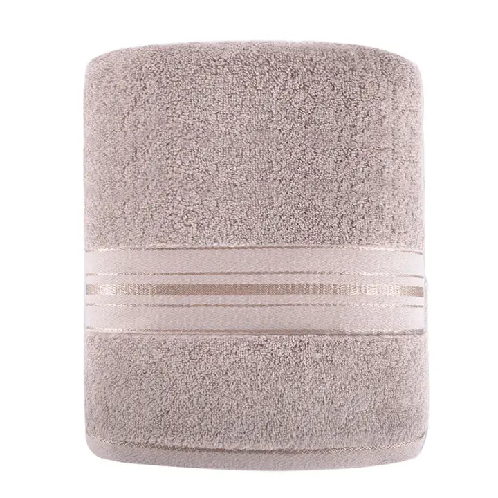 Toalla de baño absorbente para hombre y mujer, toalla suave de algodón egipcio para el hogar, color gris, aumenta el engrosamiento - 1