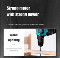 Taladro de Impacto Inalámbrico Kamolee 10mm con Cable Triturado Herramienta Eléctrica para Bricolaje en Casa Compatible con Batería Makita 18V - details 4
