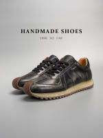 Zapatos deportivos de cuero de vaca de alta gama, nuevos zapatos casuales de cuero para hombre - details 7