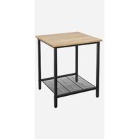 Mesa de Bar Rectangular Estrecha Mesa de Cocina de Metal Robusto con Marco 100 x 40 x 90 cm - details 10