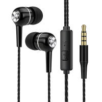 Auriculares con cable de 3,5mm, intrauditivos con cable y micrófono, auriculares estéreo HiFi de graves, deportes, música, juegos para teléfonos y PC - details 9