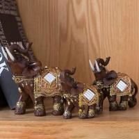 Estatua dorada de la suerte, estatuilla de riqueza, regalo, decoración del hogar, escultura de elefante Feng Shui - details 8