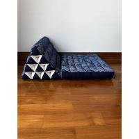 Cómodo Colchón De Suelo con Cojín De Lectura, Futón Japonés, Cama Plegable O Esterilla De Masaje Tailandés, 170 x 53 cm, Azul Claro - details 279