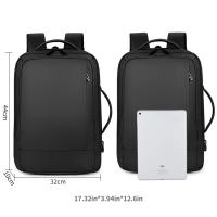Mochila impermeable con carga USB para hombre, bolso multifuncional para ordenador portátil, bolsa de negocios portátil - details 6