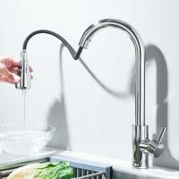Rociador extraíble de agua fría y caliente de níquel cepillado para grifo de fregadero de cocina - details 9
