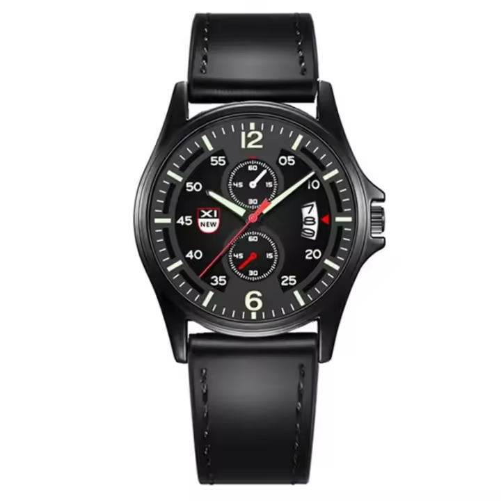 Reloj de Lujo Premium XINEW Marca Auténtica para Hombres Correa de Cuero - 1
