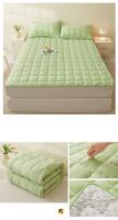 Bonenjoy, 1 pieza, colchón acolchado, colcha suave, adornos de cama finos, funda para alfombrilla de cama de Color sólido, suelo de colchón para el hogar (sin funda de almohada) - details 10