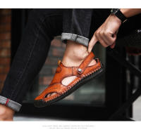 Sandalias de verano para hombre, sandalias de cuero para hombre, sandalias romanas clásicas, zapatillas suaves para exteriores, sandalias de goma para playa para hombre, sandalias de Trekking - details 10