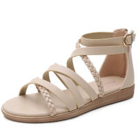 Sandalia zapatos de mujer talla grande 41-43 sandalias romanas tejidas de verano para mujer - details 2