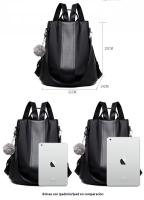 Mochila de Cuero PU para Mujer Bolso Informal Retro Impermeable Ideal para Viajes - details 4