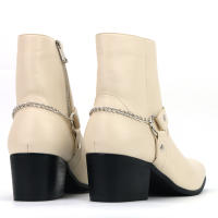 Botas de moda para hombre con cadena y tacón alto. - details 10